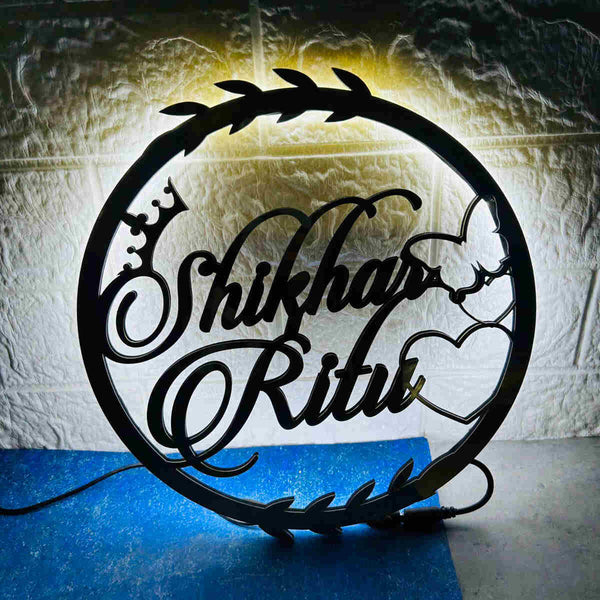 Personalised Gold Led Name Prop