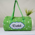 Personalised Green Printed Kids Duffle Bag