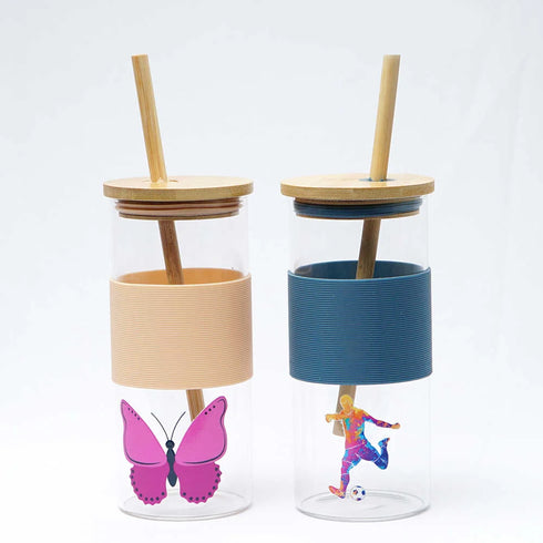 Personalised Grip Glass Tumbler