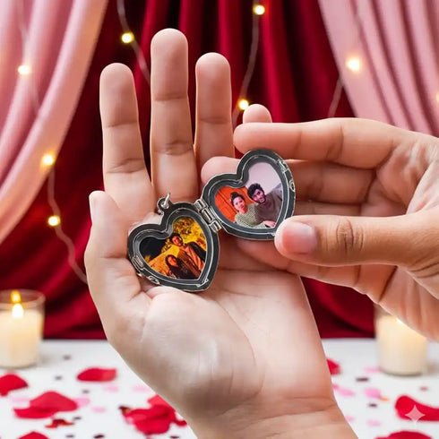 Personalised Heart Photo Frame Keychain for Valentine's