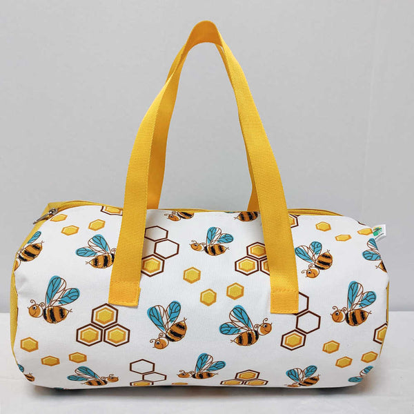 Personalised Honey Bee Printed Kids Swimming Duffle Bag