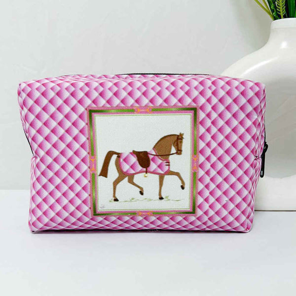 Personalised Horse Printed Box Pouch