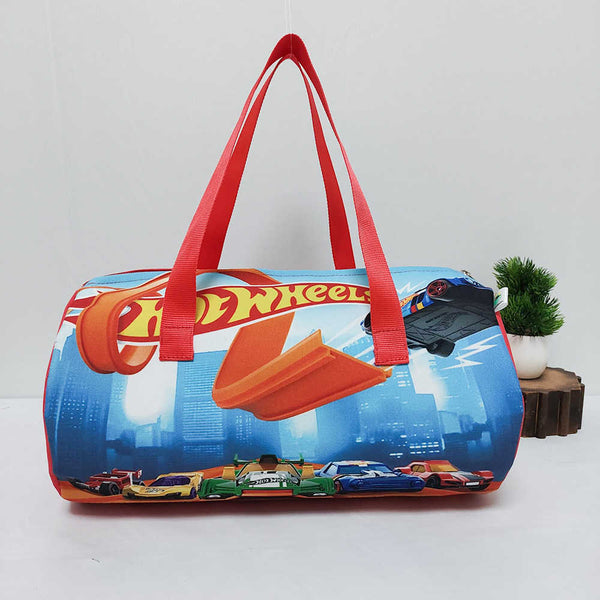 Personalised Hot Wheel Printed Swimming Duffle Bag for Kids
