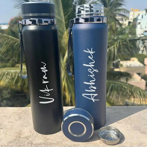 Personalised Hot & Cold Stainless Steel Flask Water Bottle