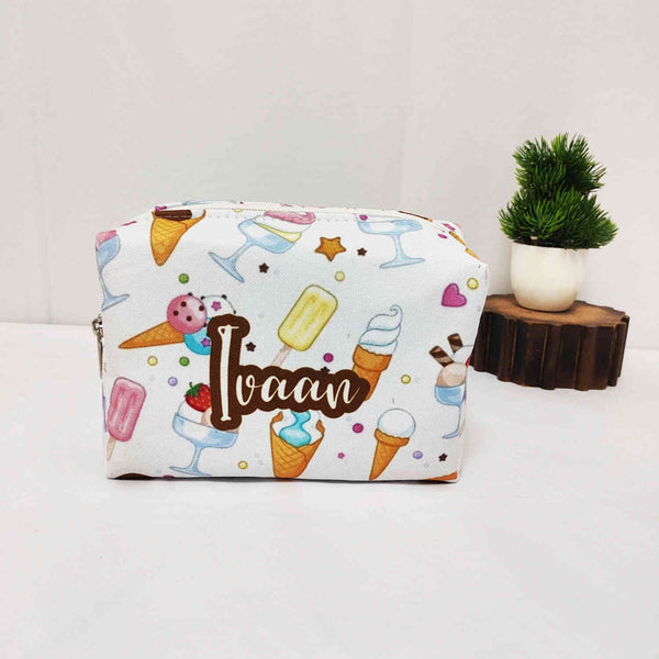 Personalised Ice Cream Printed Kids Box Pouch