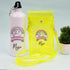 Personalised Jelly Sling Bag with Bottle Combo for Kids - Yellow