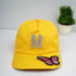 Personalised Kids Caps With Patch and Initial Letter - Yellow