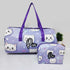 Personalised Kids Cat Face Large Duffle Bag & Box Pouch Combo Gift Set