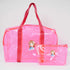 Personalised Kids Jelly Duffle Bag & Pouch Combo - Pink