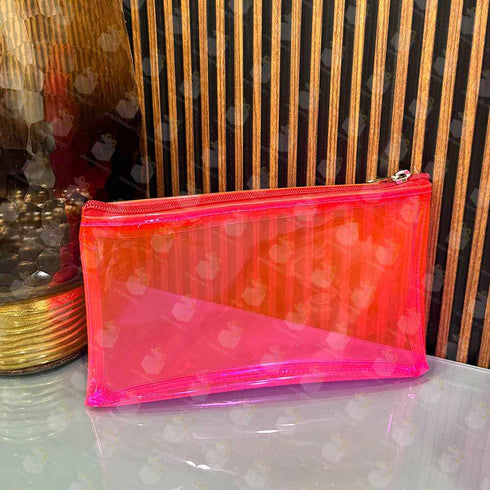 Personalised Kids Jelly Pencil Pouch - Pink