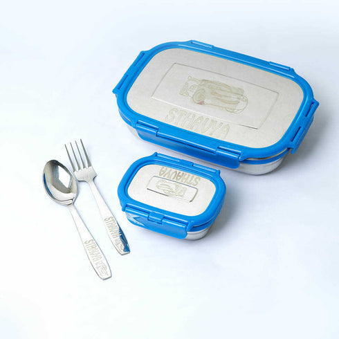 Personalised Kids Lunch Box - Blue