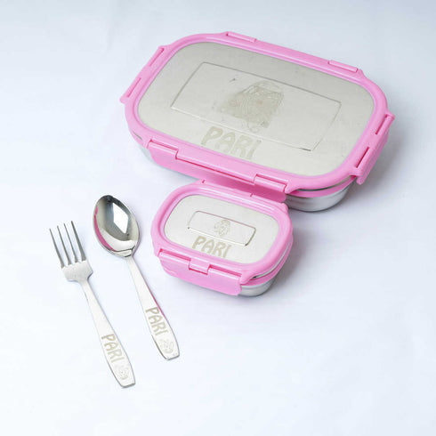 Personalised Kids Lunch Box - Pink