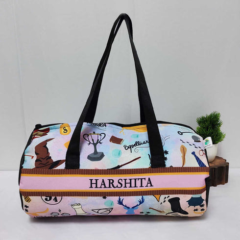 Personalised Kids Duffle Bag & Box Pouch Combo Gift Set