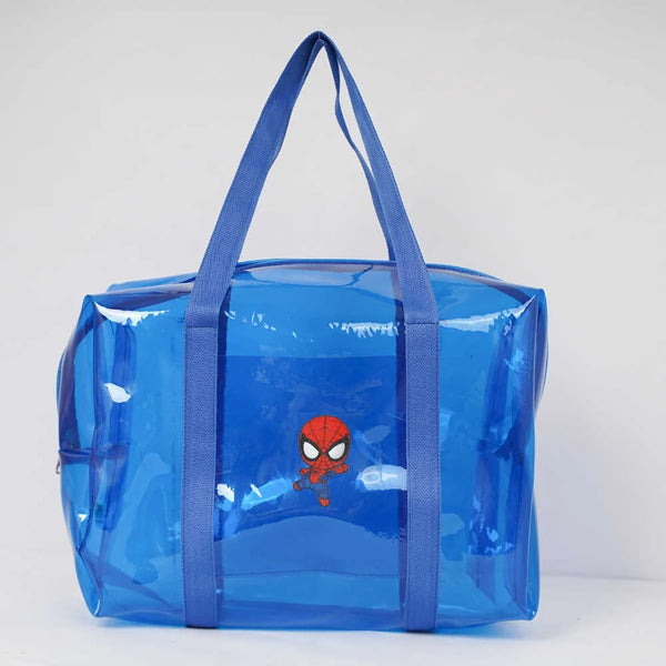 Personalised Kids Swimming Jelly Duffle Bag - Blue