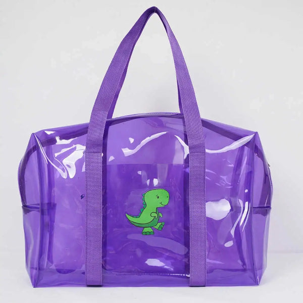 Personalised Kids Swimming Jelly Duffle Bag - Purple