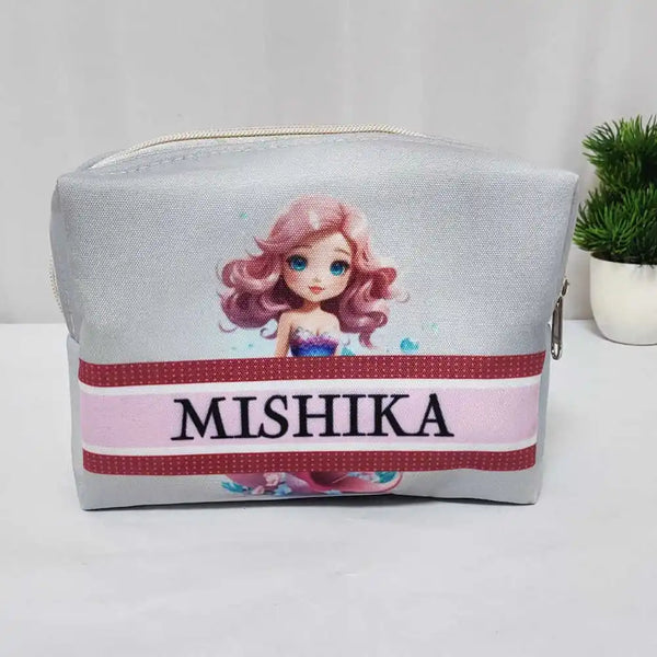 Personalised Little Mermaid Printed Kids Box Pouch