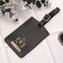 Personalised Luggage Tag With Charms - Black - Uncommongifts.in
