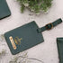 Personalised Luggage Tag With Charms - Olive - Uncommongifts.in