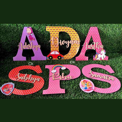 Personalised MDF Kids Name Plate