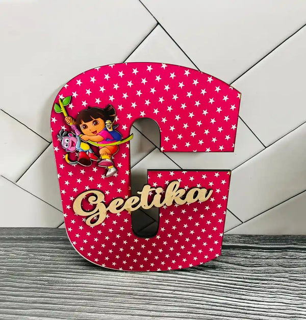 Personalised MDF Kids Name Plate