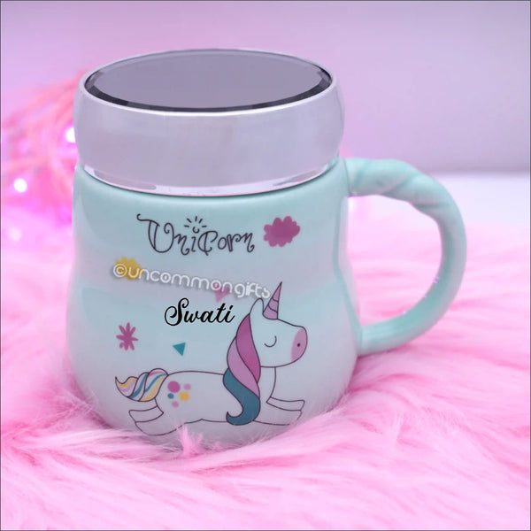 Personalised Magical Unicorn Mug With Lid