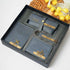 Personalised Men's Denim Wallet With Charm Combo Gift Set