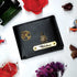 Personalised Men's Leather Wallet With Charm - Black - Uncommongifts.in