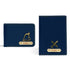Personalised Men's Wallet Combo With Charm - Blue - Uncommongifts.in