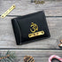 Personalised Men's Wallet With Charm - Black - Uncommongifts.in