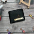 Personalised Men's Wallet With Charm - Black - Uncommongifts.in