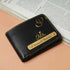 Personalised Men's Wallet With Charm - Black - Uncommongifts.in