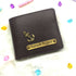 Personalised Men's Wallet With Charm - Black - Uncommongifts.in