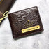 Personalised Men's Wallet With Charm - Brown - Uncommongifts.in