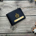 Personalised Men's Wallet With Charm - Navy Blue - Uncommongifts.in