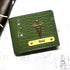 Personalised Men's Wallet With Charm - Olive - Uncommongifts.in