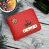 Personalised Men's Wallet With Charm - Red - Uncommongifts.in