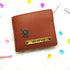 Personalised Men's Wallet With Charm - Tan - Uncommongifts.in