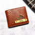 Personalised Men's Wallet With Charm - Tan - Uncommongifts.in