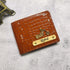 Personalised Men's Wallet With Charm - Tan - Uncommongifts.in