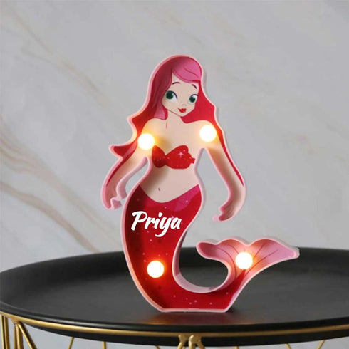 Personalised Mermaid Marquee Lamp