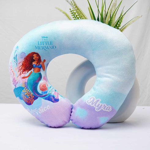 Personalised Mermaid Printed Kids Neck Pillow