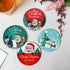 Personalised Merry Christmas MDF Coaster Set Of 4 - Uncommongifts.in