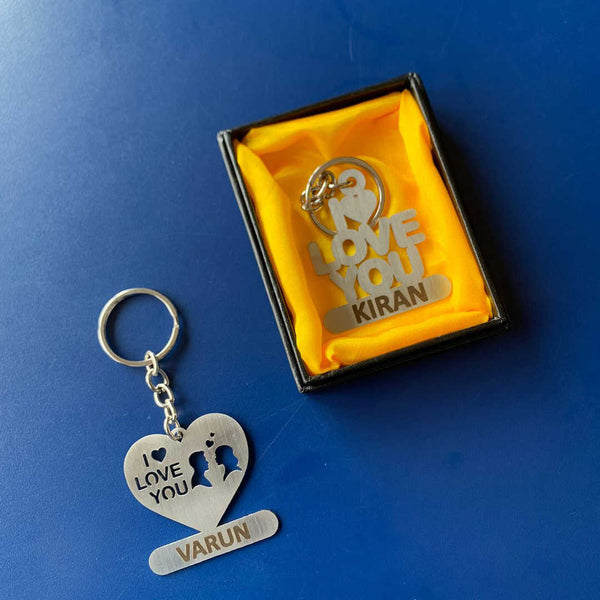 Personalised Metal Heart Keychain