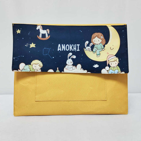 Personalised Moon Printed Kids Document Folder
