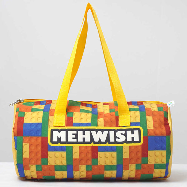 Personalised Puzzle Printed Kids Swimming Duffle Bag