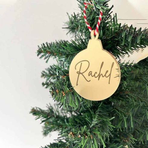 Personalised Name Ornaments for Christmas