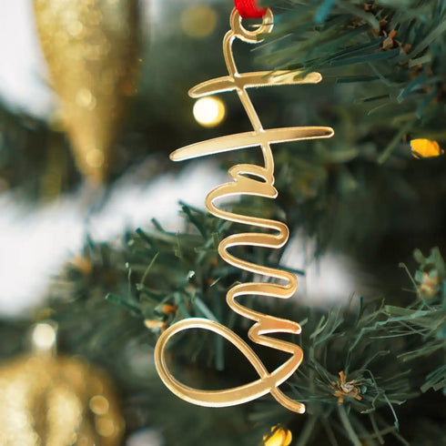 Personalised Name Ornaments for Christmas