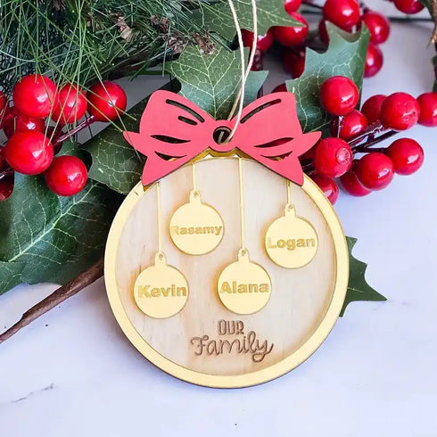 Personalised Name Ornaments for Christmas