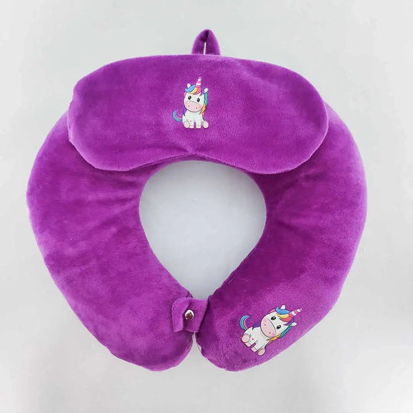 Personalised Neck Pillow with Eye Mask Combo Gift Set for Kids