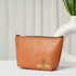 Personalised Vegan PU Pouch with Charms - Tan - Uncommongifts.in